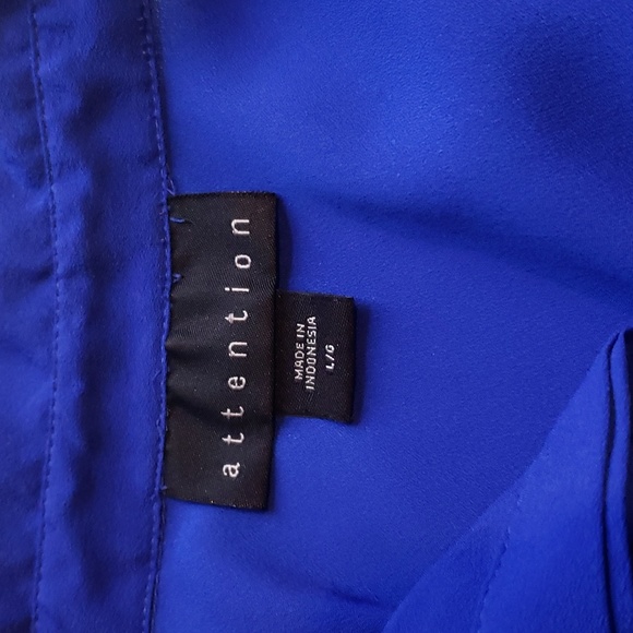 Royal Blue Long Sleeve or 3/4 Sleeve Shirt - Picture 4 of 10